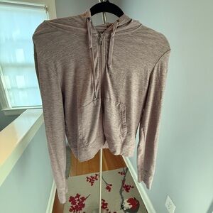Kyodan Heathered Mauve Zip Hoodie